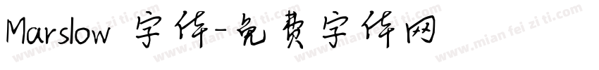 Marslow 字体字体转换